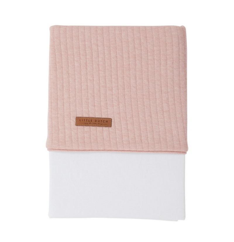 Children's bed sheet Pure pink | Little Dutch