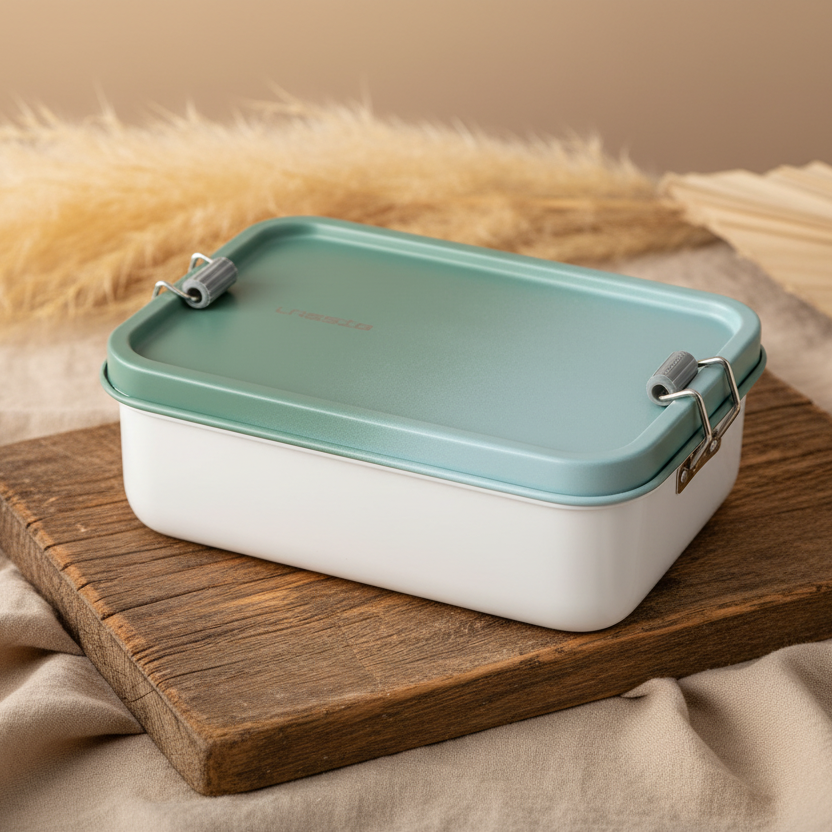 Lunchbox Stainless Steel Solid olive/green  | Lässig