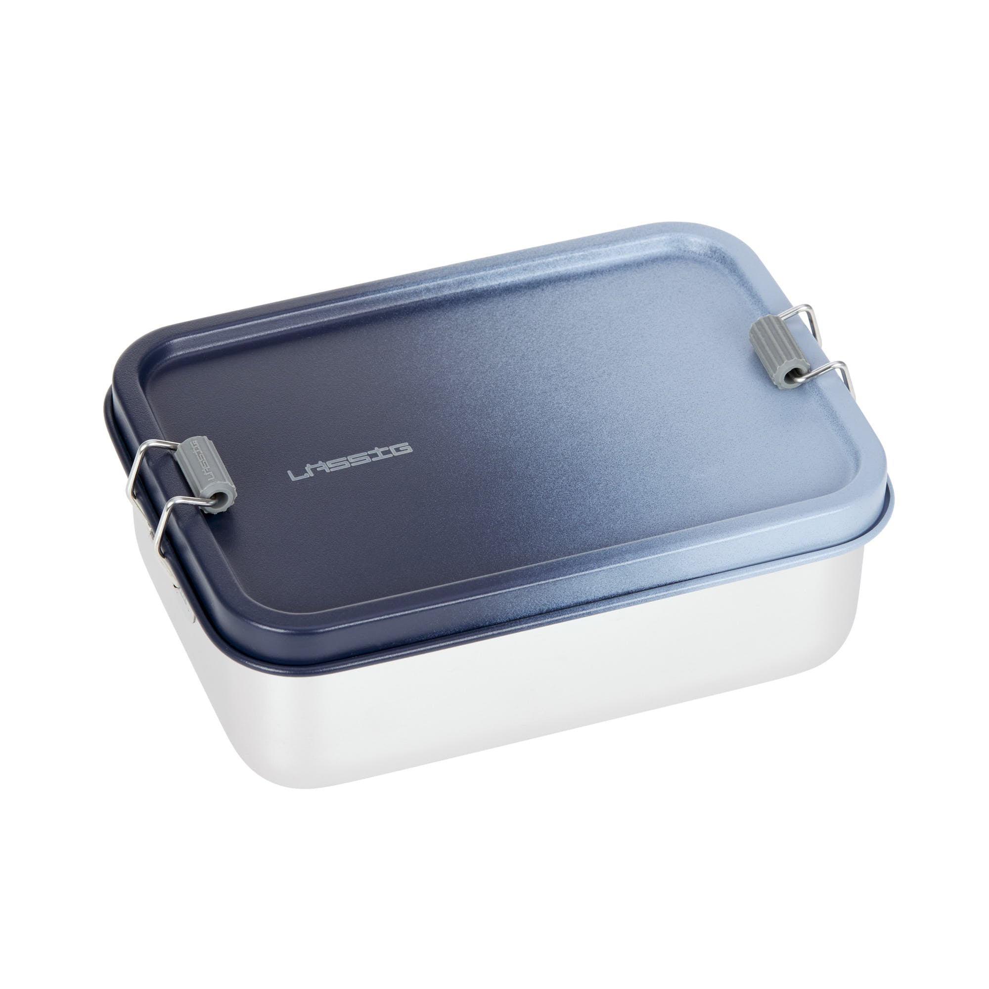 Lunchbox Stainless Steel Solid dark blue/light blue  | Lässig