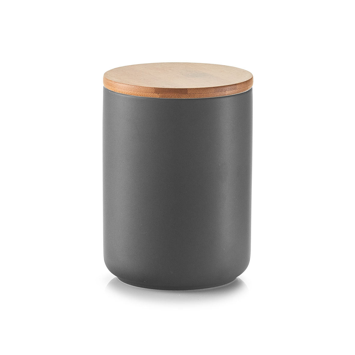 Storage jar with bamboo lid - 650 ml - Ceramic | Zeller