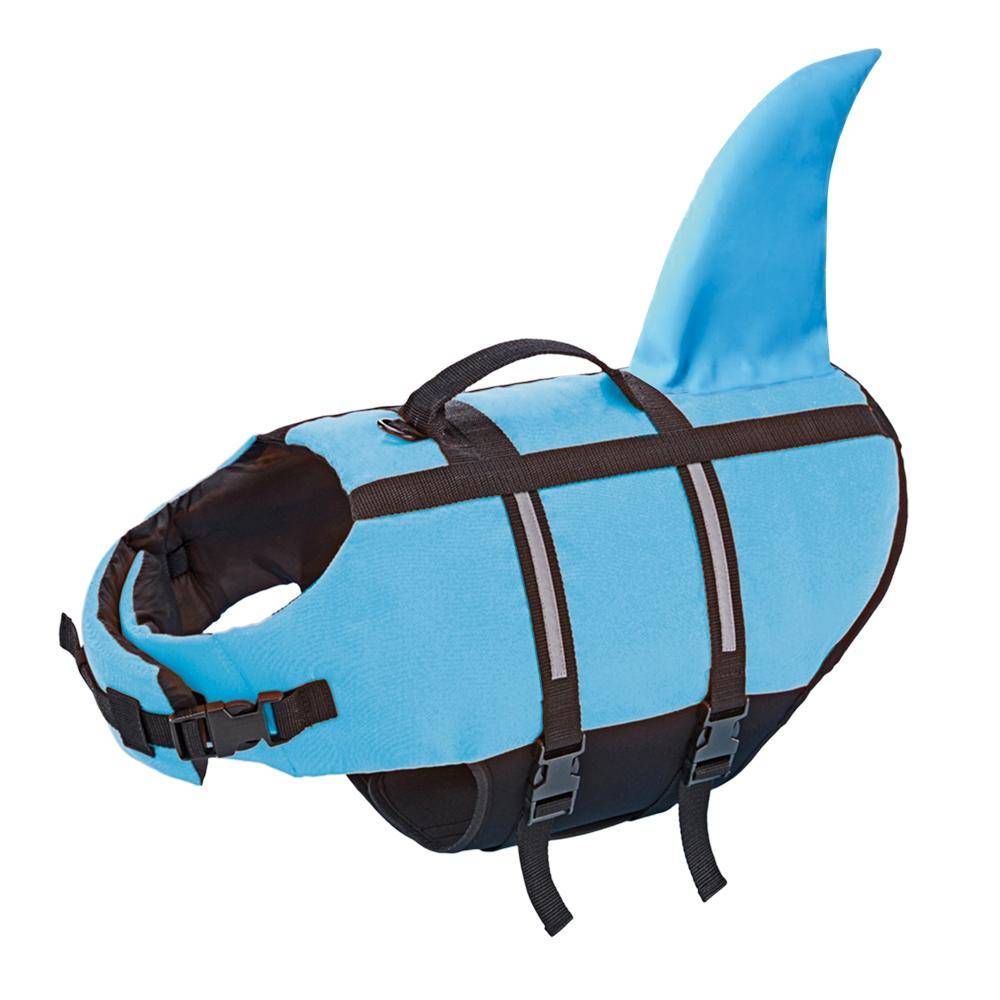 Dog swimming aid "Sharki" light blue Size: L - 40 cm | Nobby