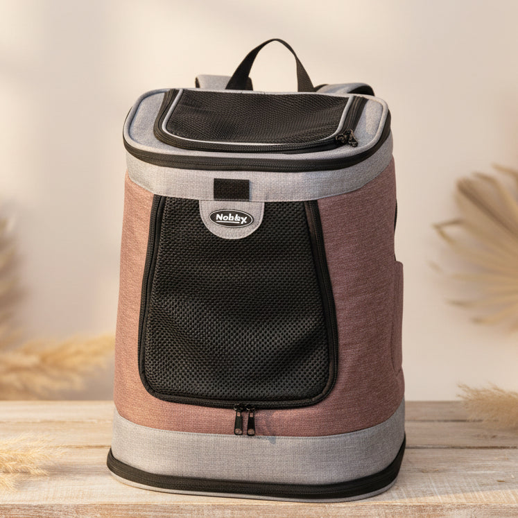 Nobby Backpack PLATA Old Rose-Grey 34×30×43 cm | Nobby
