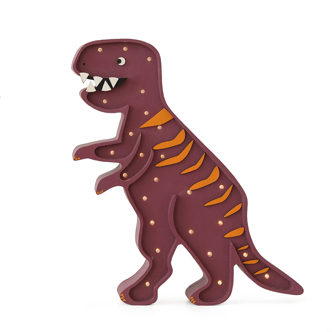 Dino T-Rex lamp purple orange | Little Lights