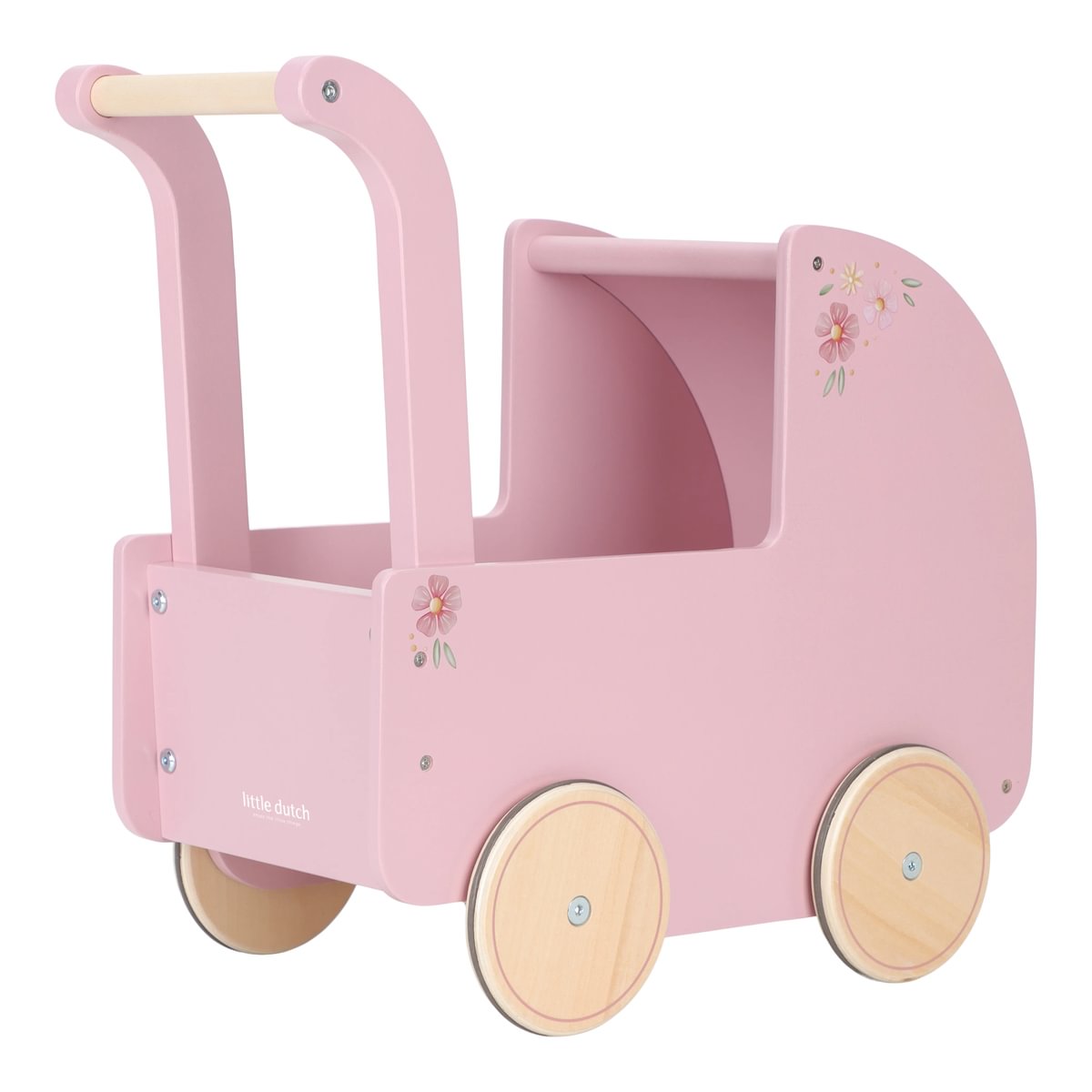 Wooden doll's pram