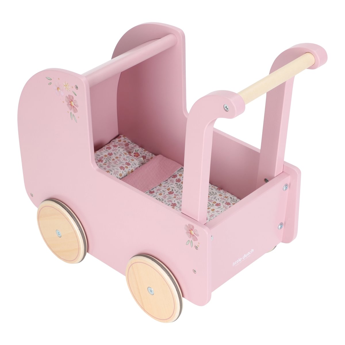 Wooden doll's pram