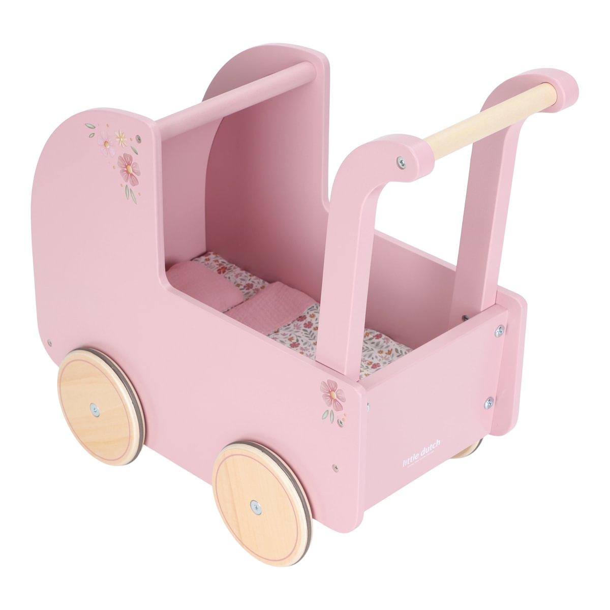 Wooden doll's pram