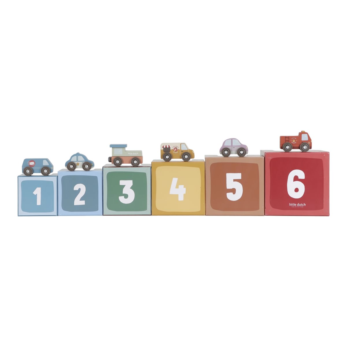Stacking cubes with cars for wooden railway play worlds | Smacking buffers