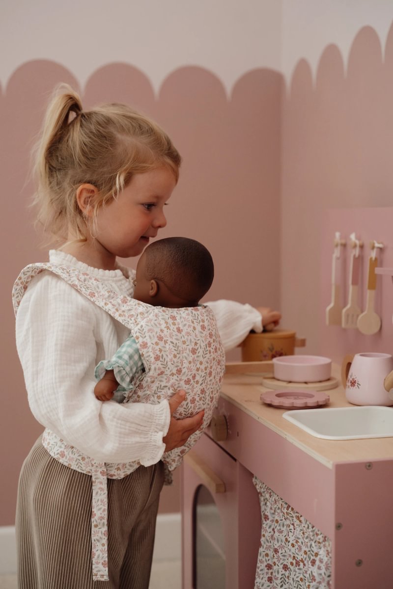 Doll carrier Soft Flowers
