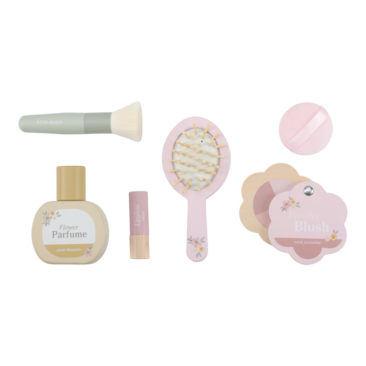 Wooden Children's Dressing Table – Vanity with Mirror & Accessories
