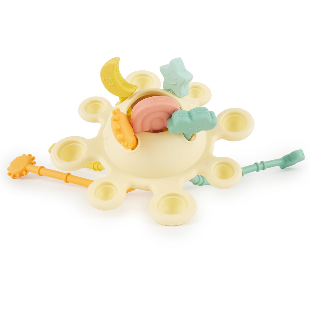 Jouet d'activité Montessori en silicone Planète - Banane | bieco
