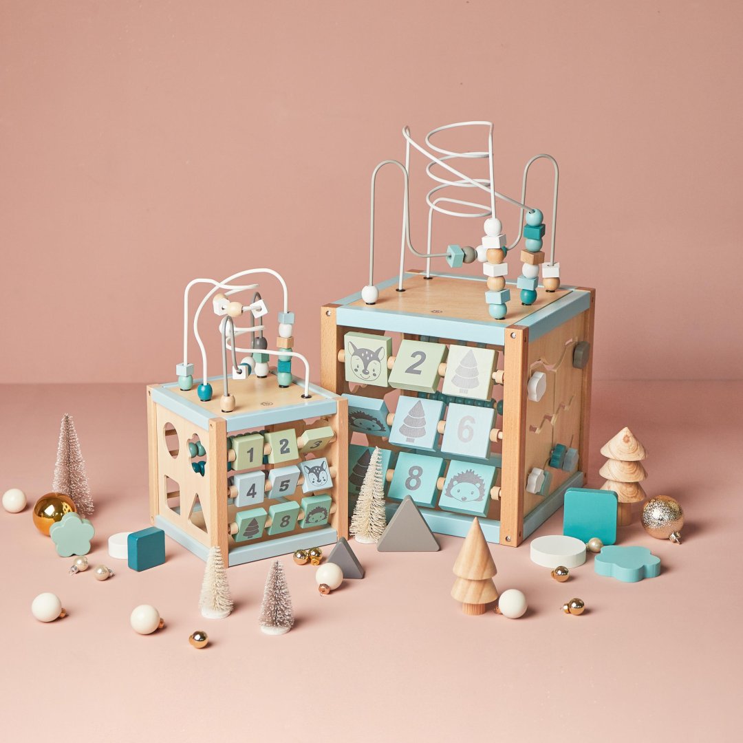 Motor skills cube forest animals wood | bieco