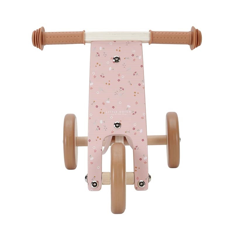 Personalized Pink Wooden Tricycle with Name – Gift for Toddlers