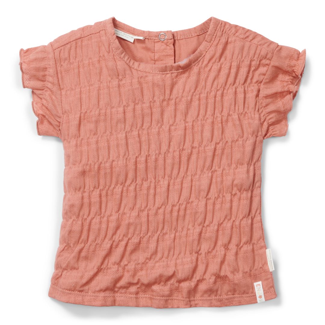 T-shirt à manches courtes rose vif – T-shirt enfant à motif floral