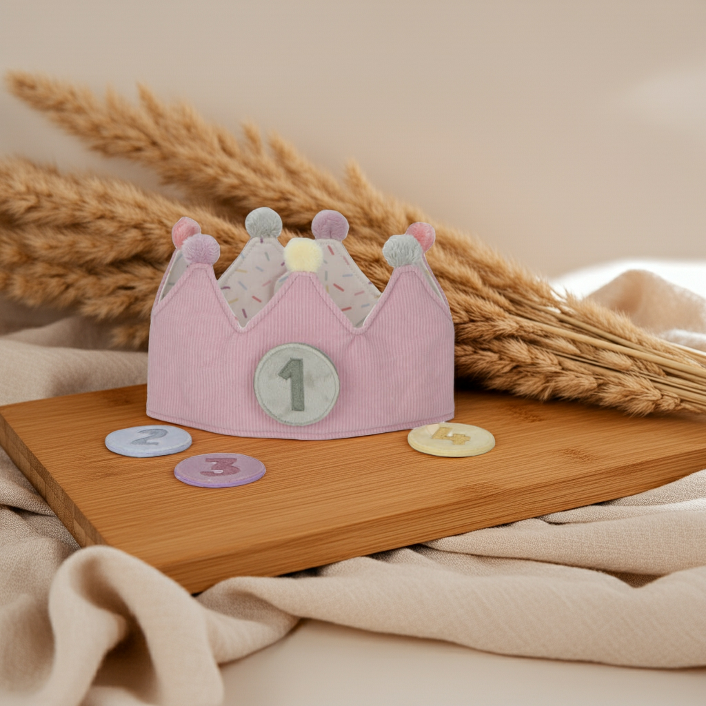 Geburtstagskrone Pink – Krone für Kindergeburtstage