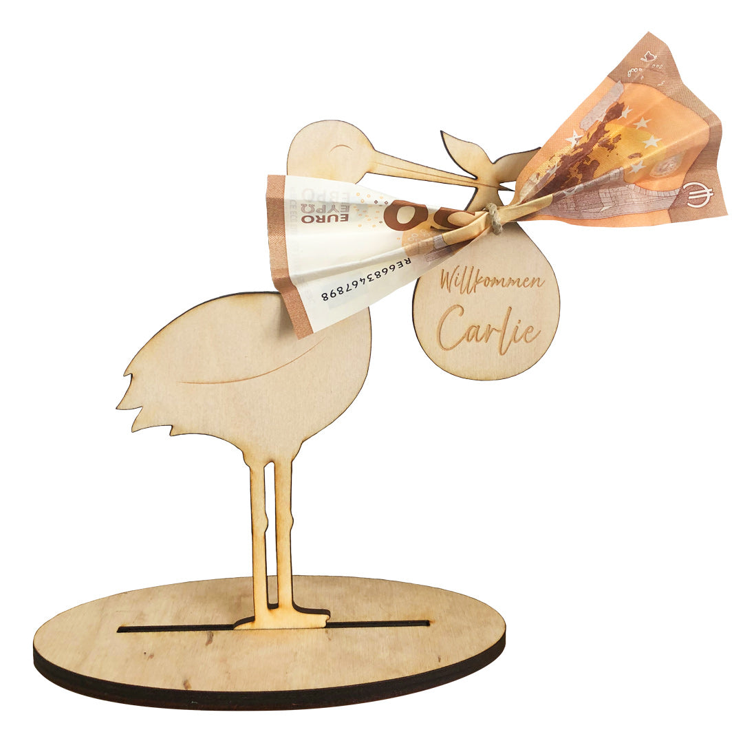 Stork cash gift | Smacking puffs