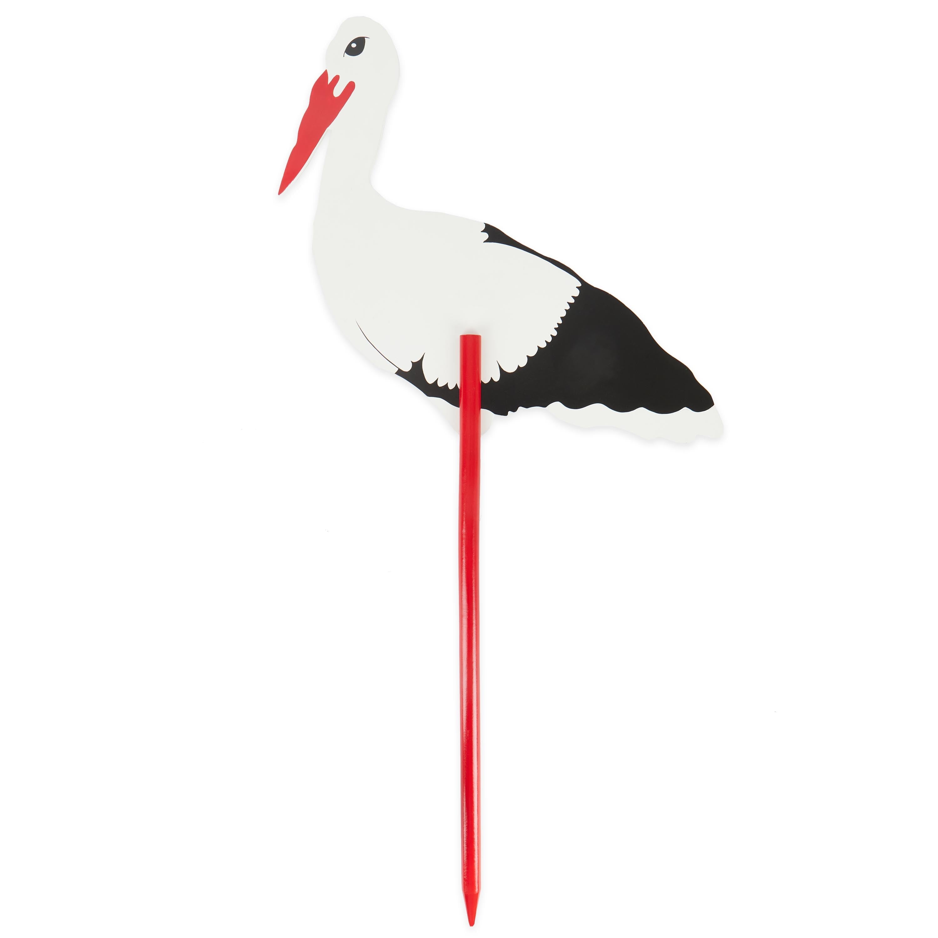 Holzstorch XL 100 cm – Klapperstorch Deko zur Geburt | Bieco