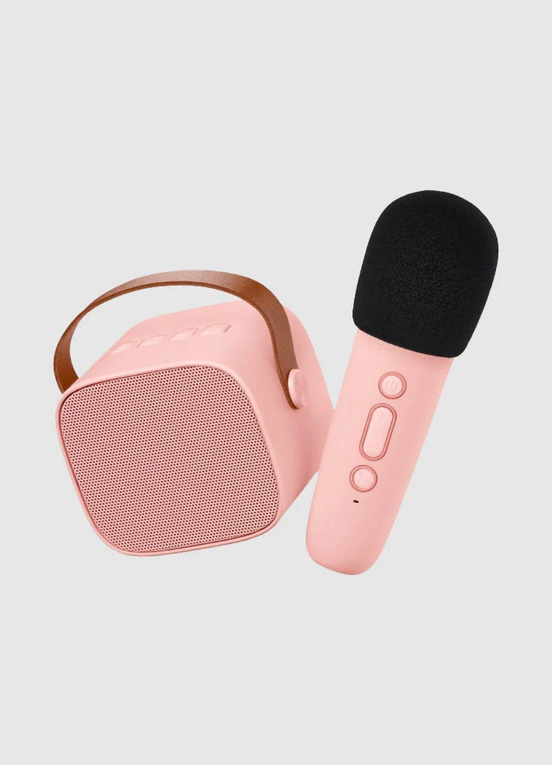 Karaoke Set - Bluetooth Speaker &amp; Microphone Rose | Lalarma