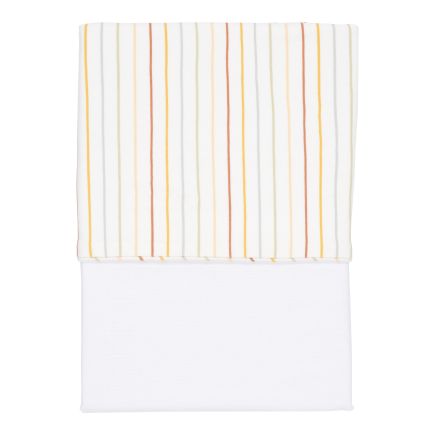 Drap de lit enfant Vintage Sunny Stripes 110 x 140 cm | Little Dutch