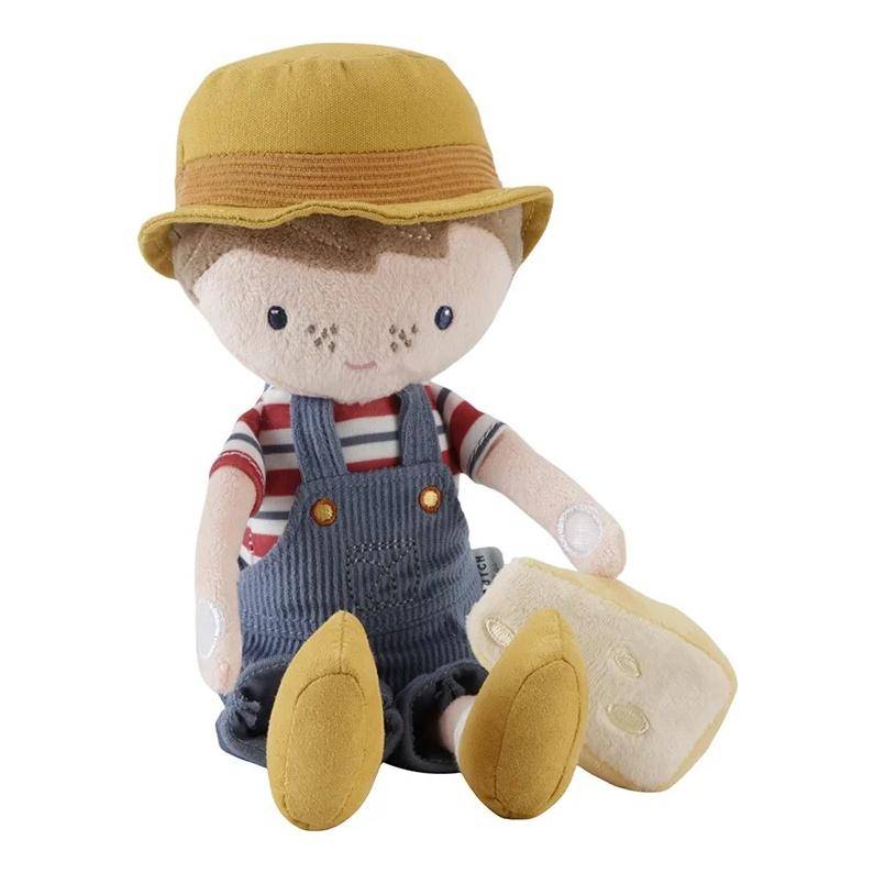 Poupée en tissu personnalisée Jim le fermier | Cadeau de naissance par Schmatzepuffer®