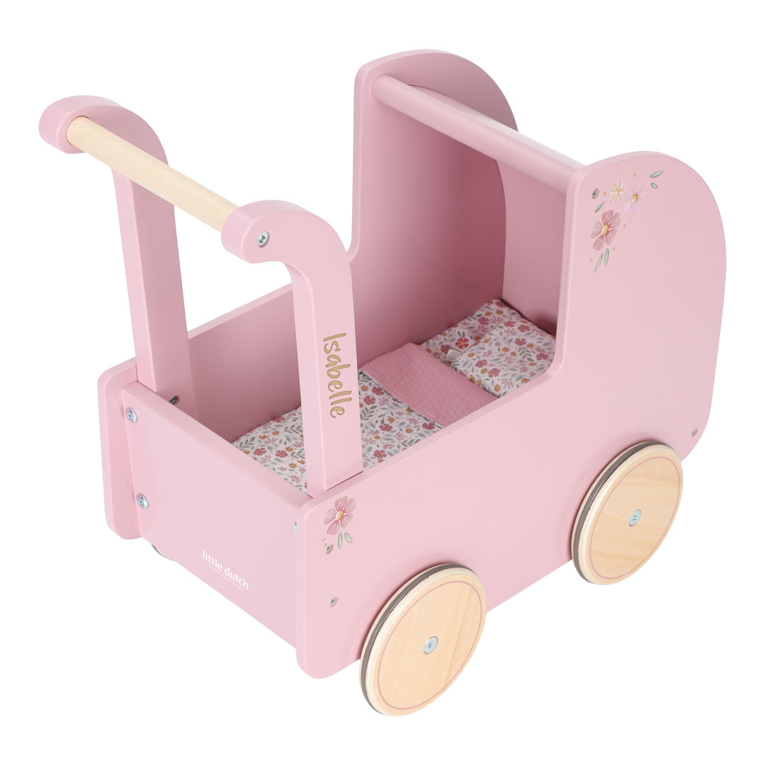 Wooden doll's pram