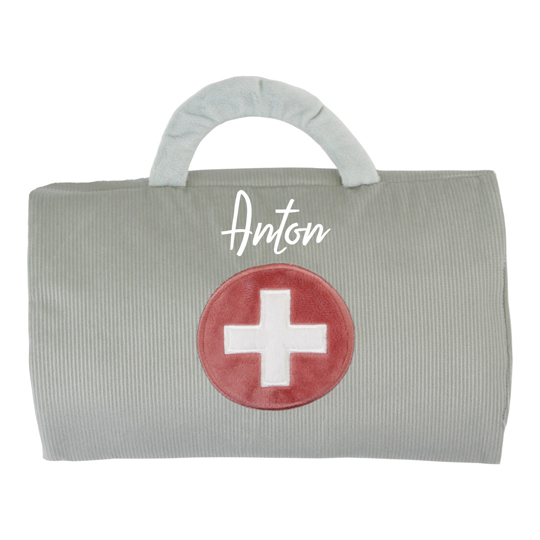Poupée en tissu Jim et ensemble de jeu Docteur – Jeu de rôle pour enfants
