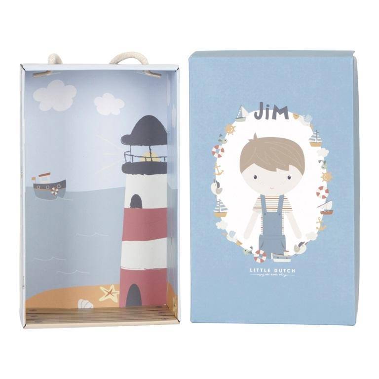 Jim Vintage Sunny Stripes cuddly doll, 35 cm