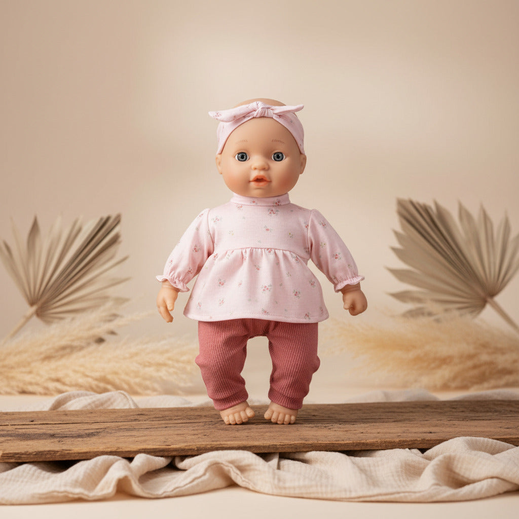 Personalized Baby Doll Lily with Name & Accessories | Gift for Children