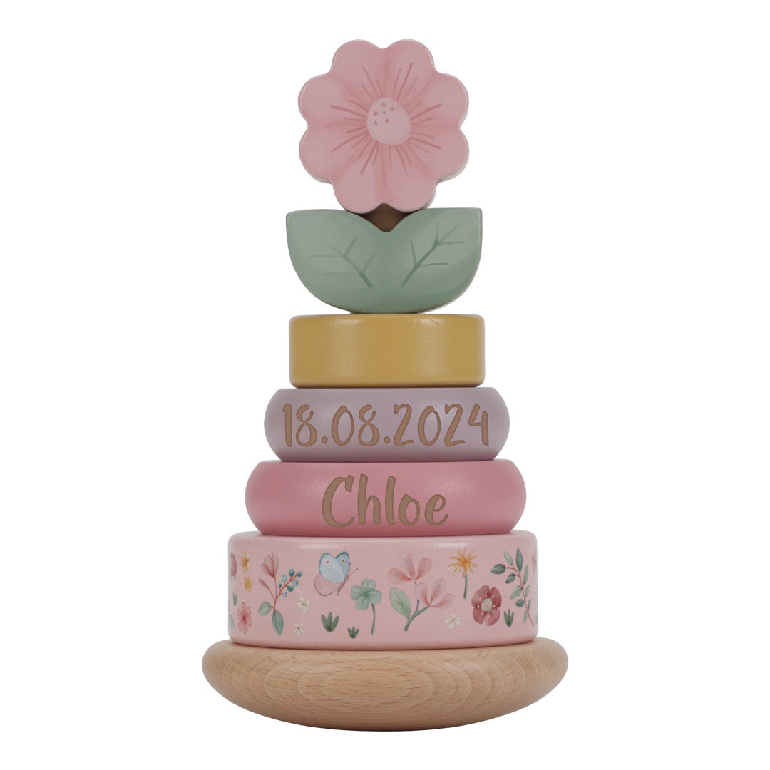Wooden stacking tower Fairy Garden "For birth"