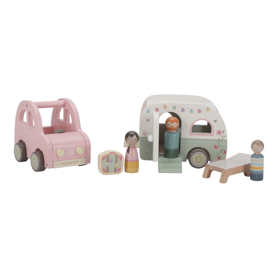 Voiture jouet avec caravane – Jouet d'imitation pour enfants