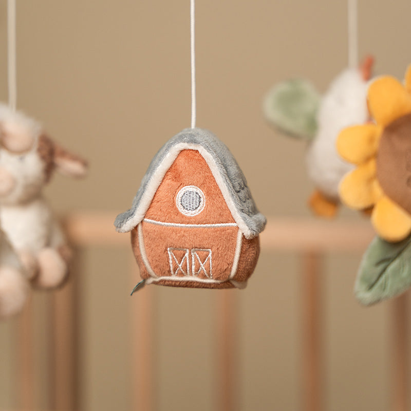 Mobile musical personnalisable Little Farm avec prénom par Schmatzepuffer®