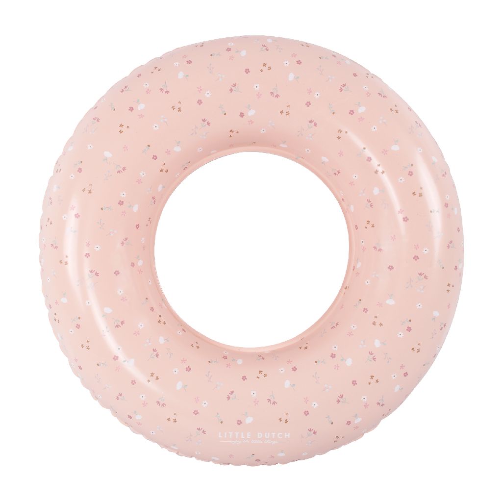 Swimming ring for children 50 cm in pink – flowers & butterflies