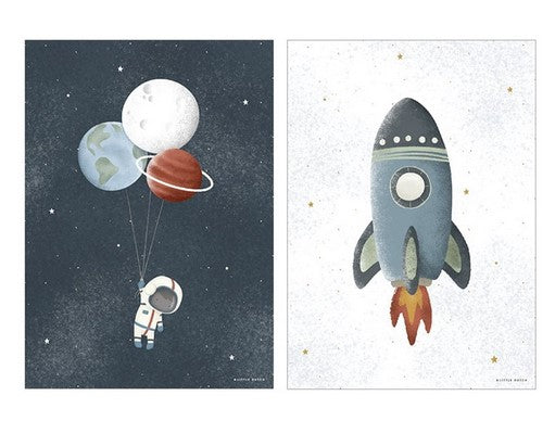 Poster A3 Space "double-sided print" | Little Dutch