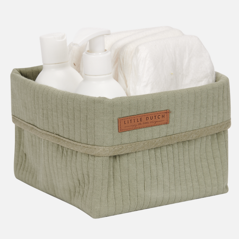 Pure Olive nursing basket, small | Little Dutch