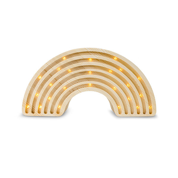 Rainbow Wooden Lamp | Little Lights