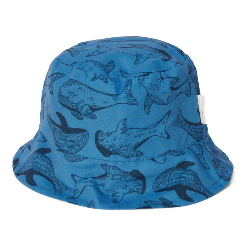 Sonnenhut wendbar Blue / Sea life gr. 2 | Little Dutch