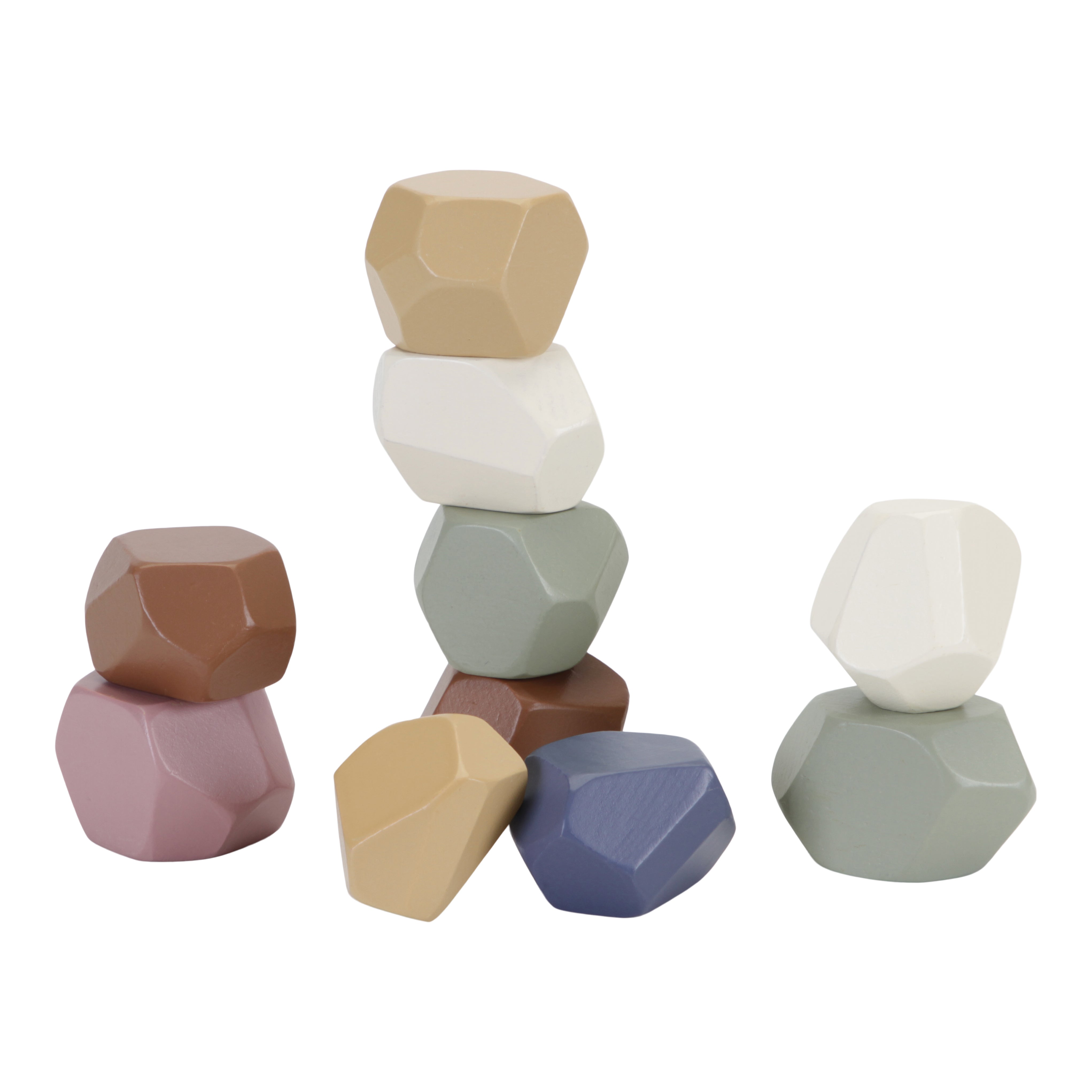 Pierres d'équilibre en bois pour enfants