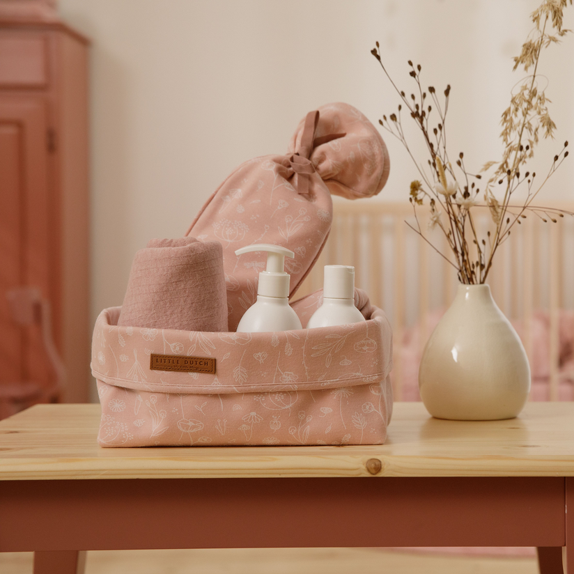 Housse pour bouillotte Fleurs sauvages Rose | Little Dutch