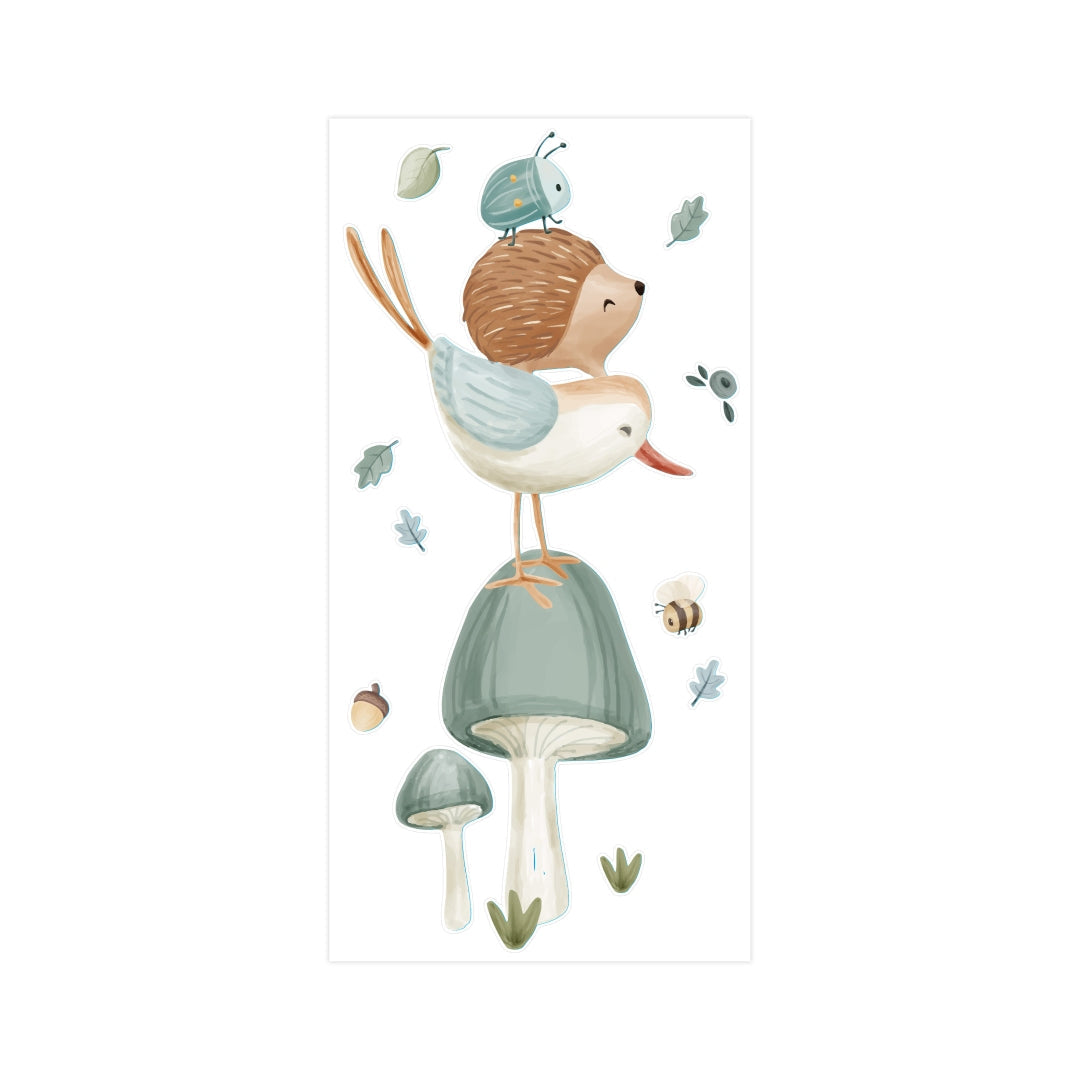 Sticker mural Amis de la forêt | Little Dutch