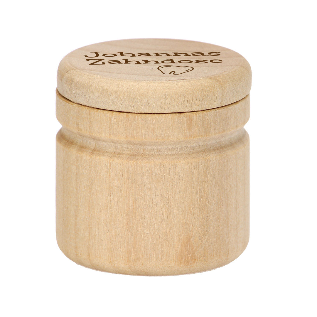 Wooden baby tooth box - personalized with a selectable motif | by Schmatzepuffer