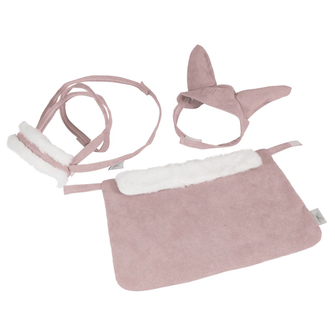 Ensemble licol et couverture pour cheval de loisir rose | par Astrup