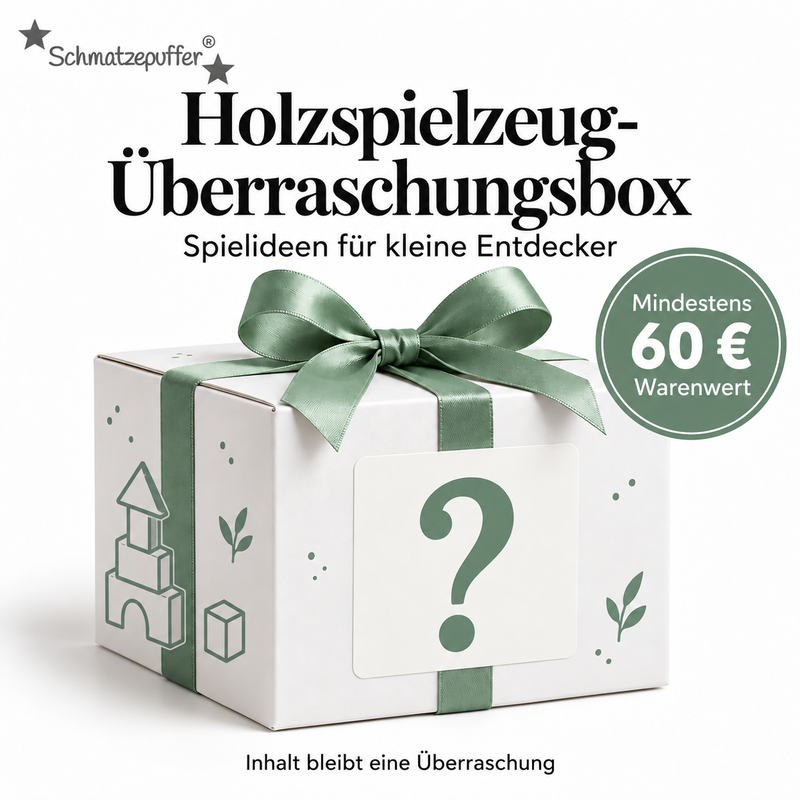 Holzspielzeug-Überraschungsbox für Kinder mit mindestens 60 € Warenwert