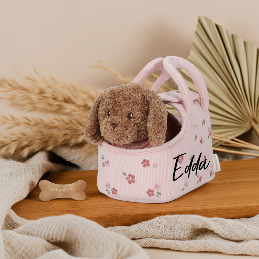 Plush Dog Cuddly Toy Jackie in a Bag GRS