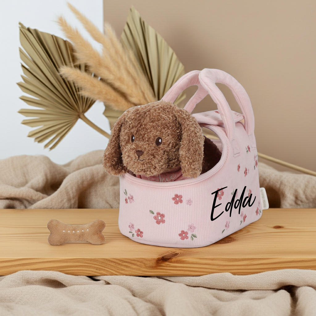 Plush Dog Cuddly Toy Jackie in a Bag GRS