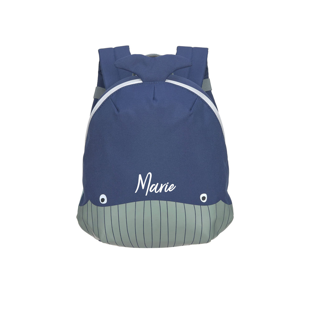 Small whale backpack, dark blue | Lässig
