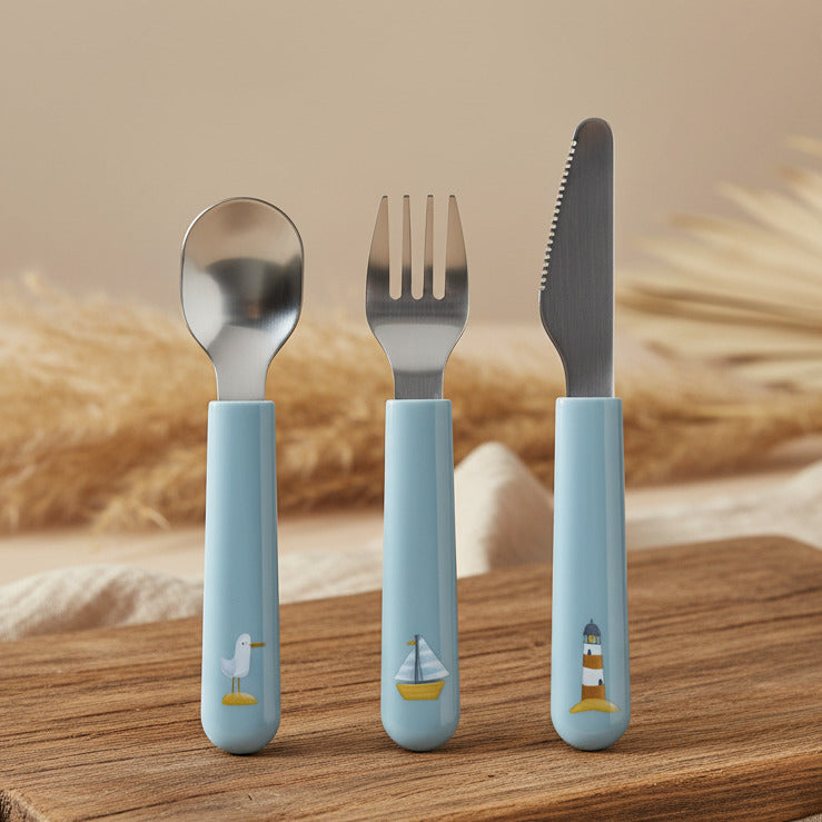 Kinder-Besteckset Baby Sailors Bay | Little Dutch x Mepal
