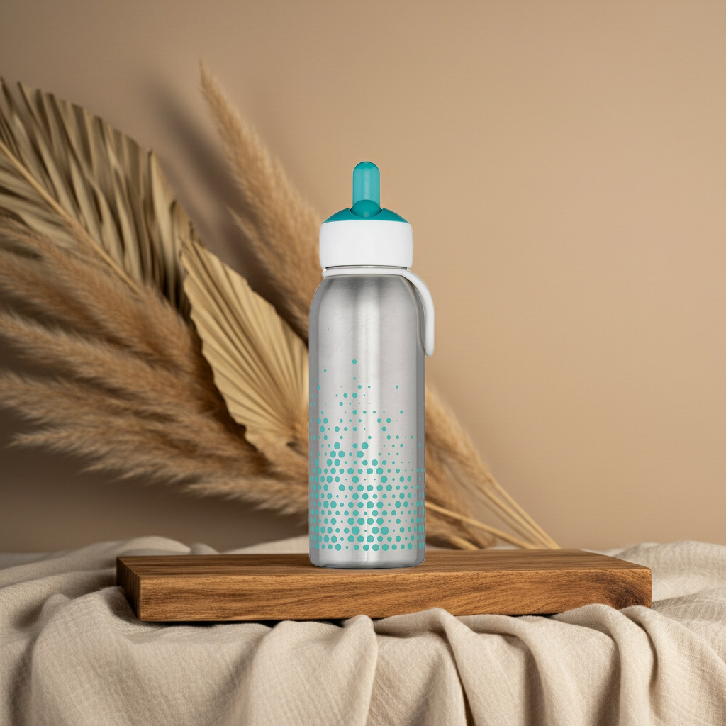 Bouteille isotherme Flip-up 350 ml Turquoise – Gourde Mepal pour enfants