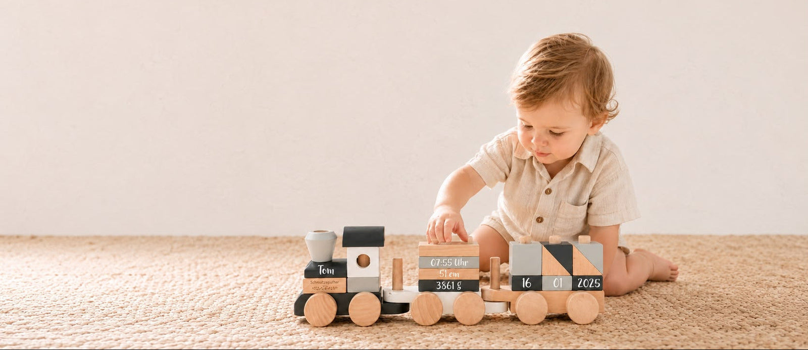 Personalisiertes Geschenk für Baby und Kind von Schmatzepuffer