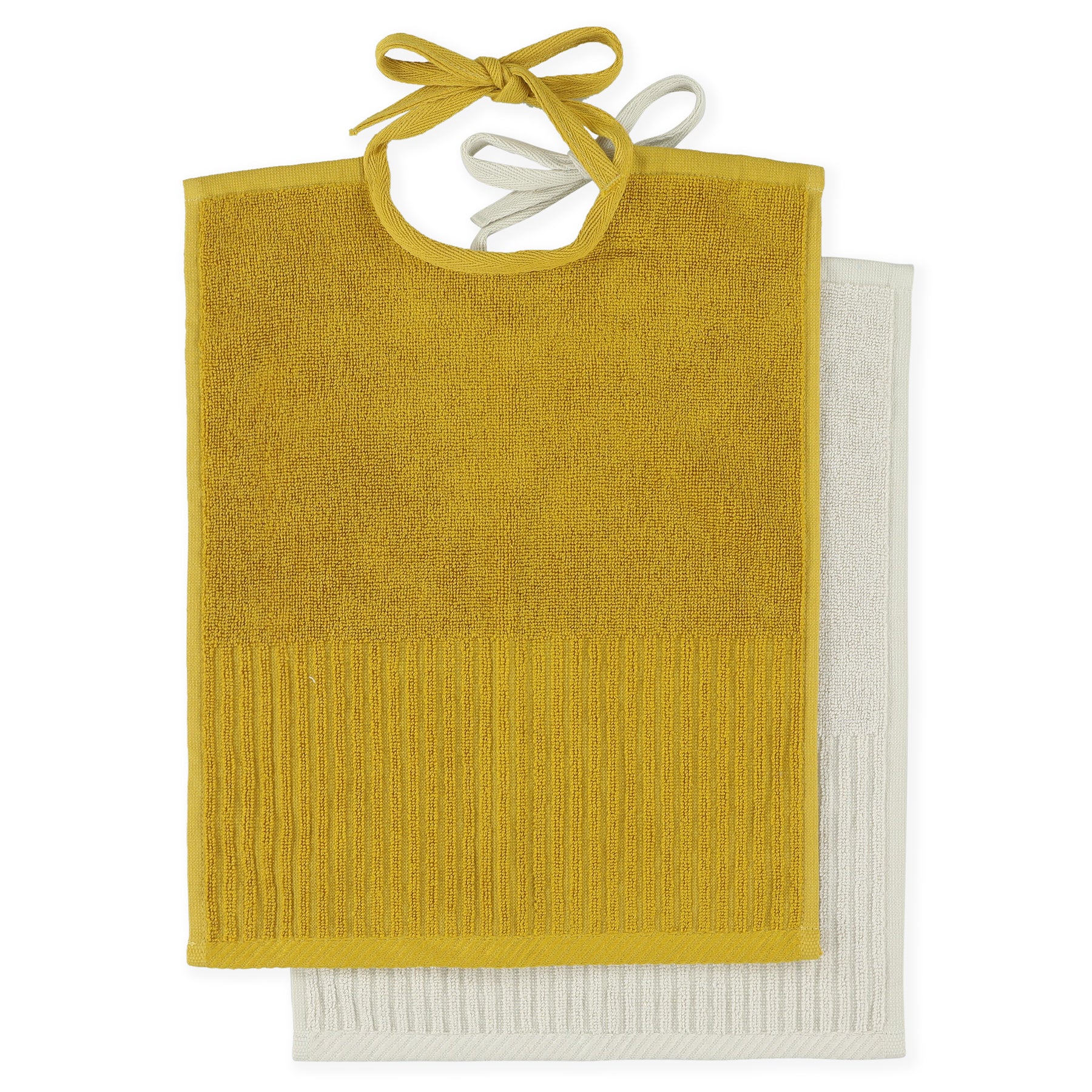 Bavoirs Trixie XL, lot de 2 - Ocre