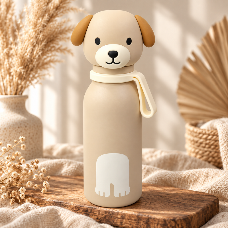 ZAZU Bottlies Kinder Thermosflasche Hund 400 ml im Boho-Stil